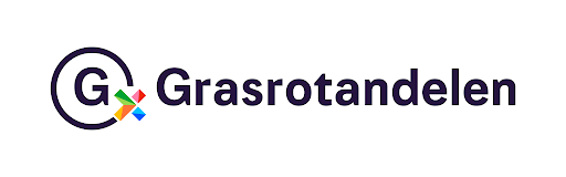 Logo Grasrotandelen med tekst.