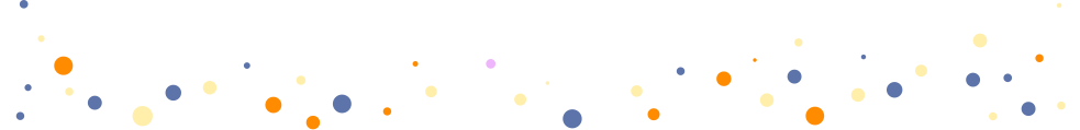 Konfetti, små prikker i forskjellige farger